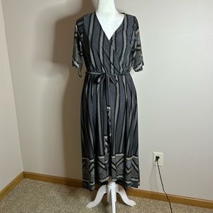 NWT EastAdeline hi low dress with tie belt